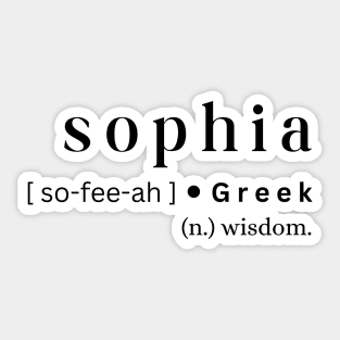 Sophia Sticker